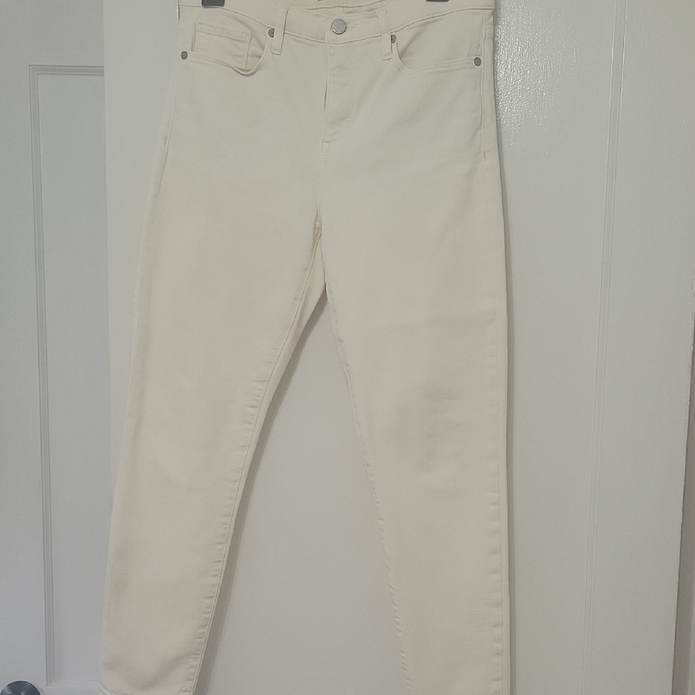 Banana Republic Cream Skinny Jeans